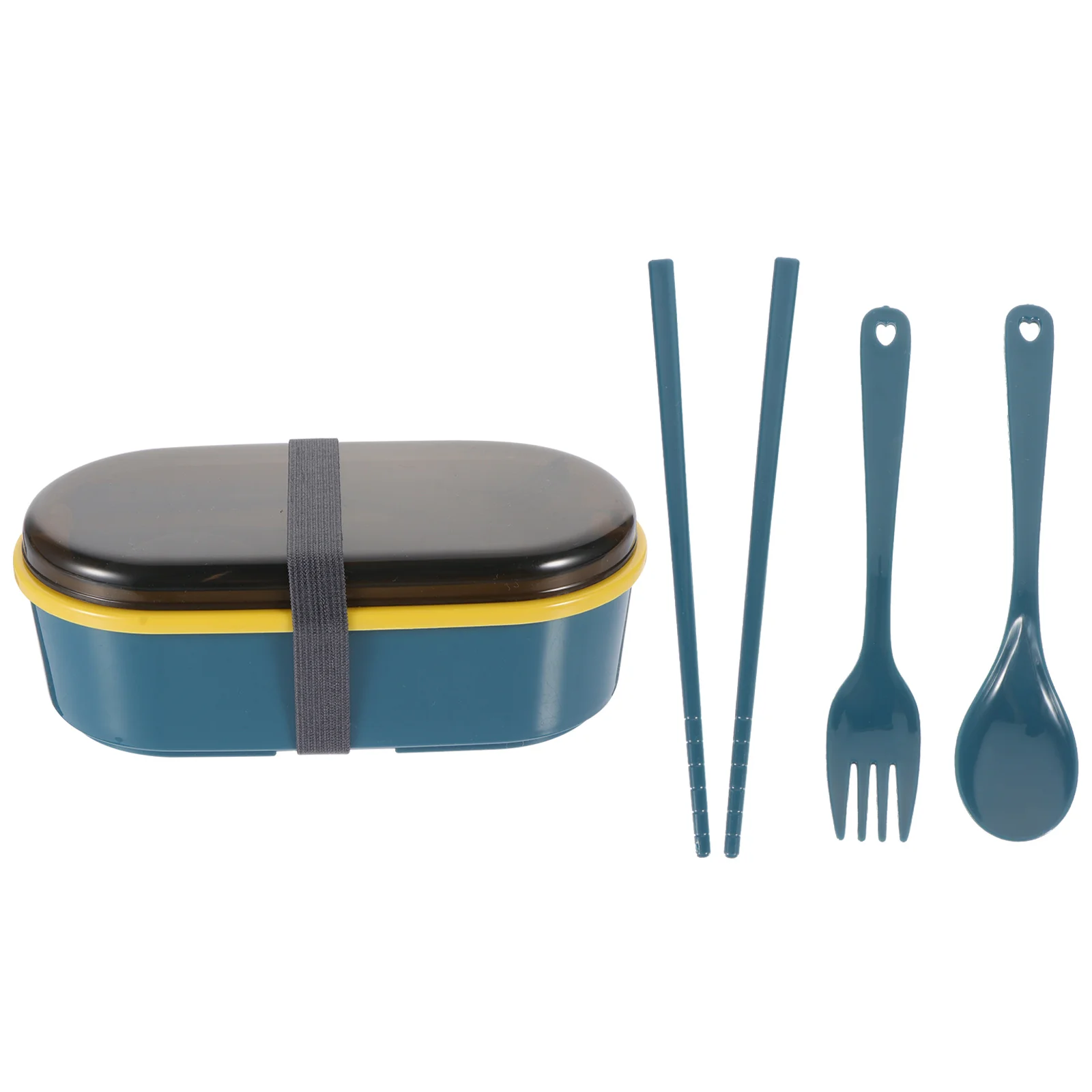 

Double Layer Food Box Office Bento Box Portable Food Holder Students Lunch Holder