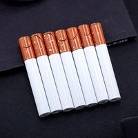 new mini cigarette shaped gas lighter windproof butane metal lighter inflated free open fire men smoking gift gadgets