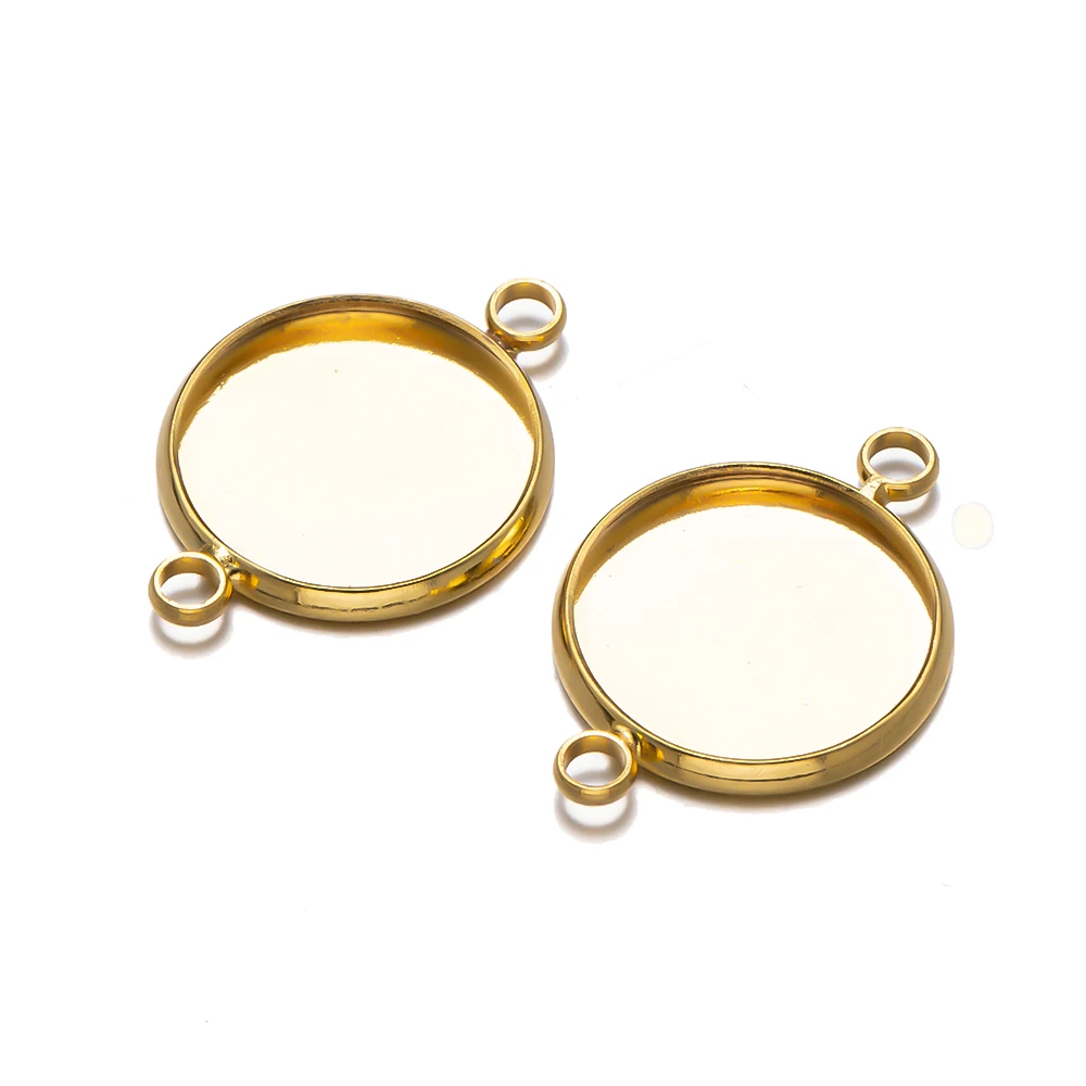Круглые базовые закрепки кабошона 10 шт. 10/12/14/16/18/20/25 мм пустые для браслетов