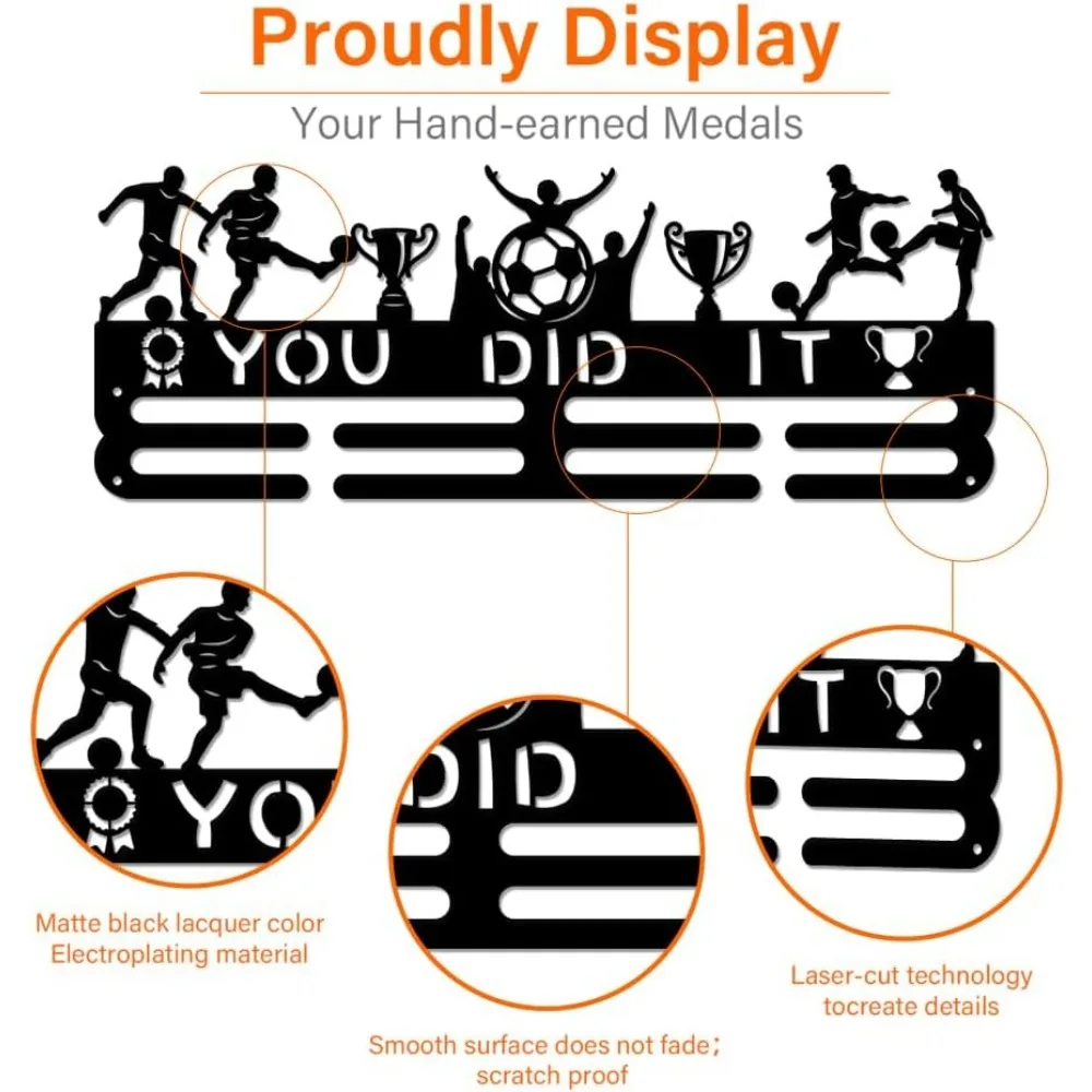 Вешалка для футбольных медалей демонстрация стеллаж выставки товаров настенное
