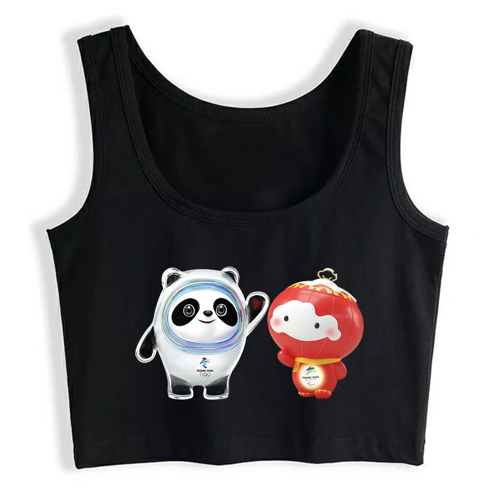 Футболка женская с принтом в виде милой панды воздухопроницаемая приталенная