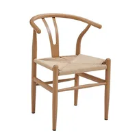 Chinese retro minimalist style new leisure backrest armrest study room negotiation balcony solid wood dining chair