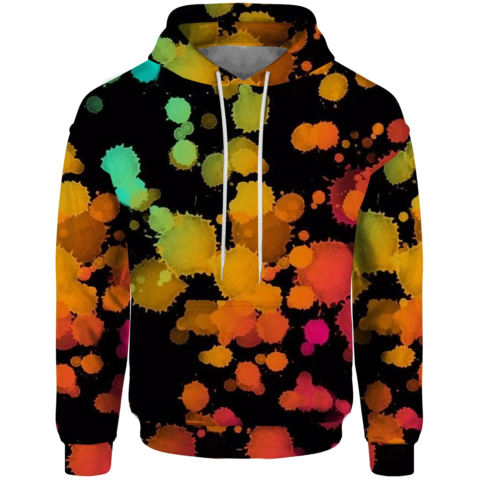 New Tie-dye Sfumato Sweatshirt Hoodie Graphic Hoodies Y2k In Sweatshirts Men Textured Domineering Print Men's Sweat-shirt