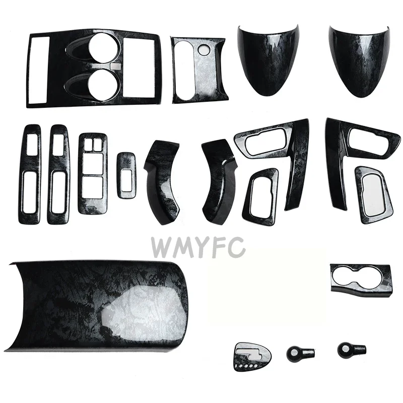 Фото Для Nissan Qashqai Dualis 5 мест J10 2006-2013: полный комплект отделки салона, включая держатель для стаканов, накладки на двери, панель управления стеклоподъемниками и накладку на панель переключения передач. №4