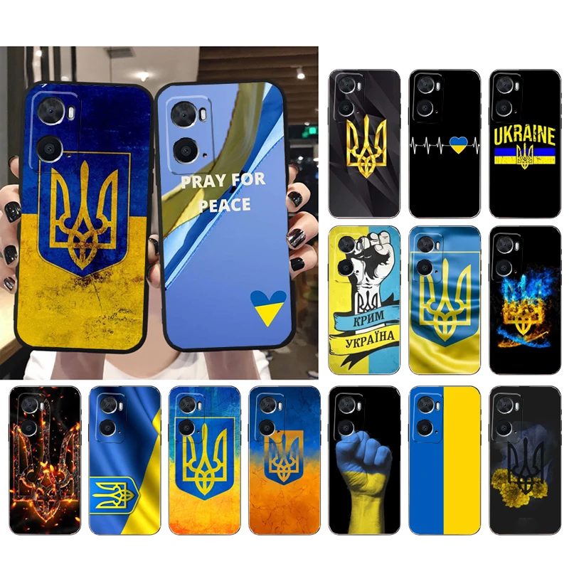 

Phone Case for OPPO A57S A54 A74 A94 A54S A53S A53 A52 A9 A5 A15 A16 A17 A91 A96 A76 Ukraine Flag Case