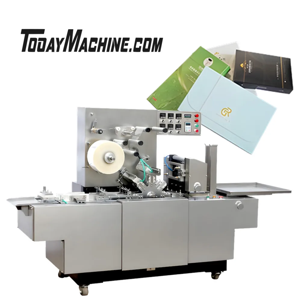 Автоматическая 3D-машина для упаковки целлофана духов с прозрачной пленкой