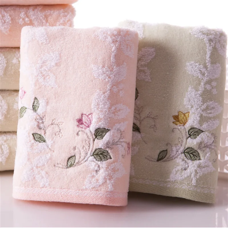 

Women's Household Towel Hotel Embroidered And Wash High Adult 68x34cm Towel Quality Soft Men's Towel Absorbent Towel Cotton