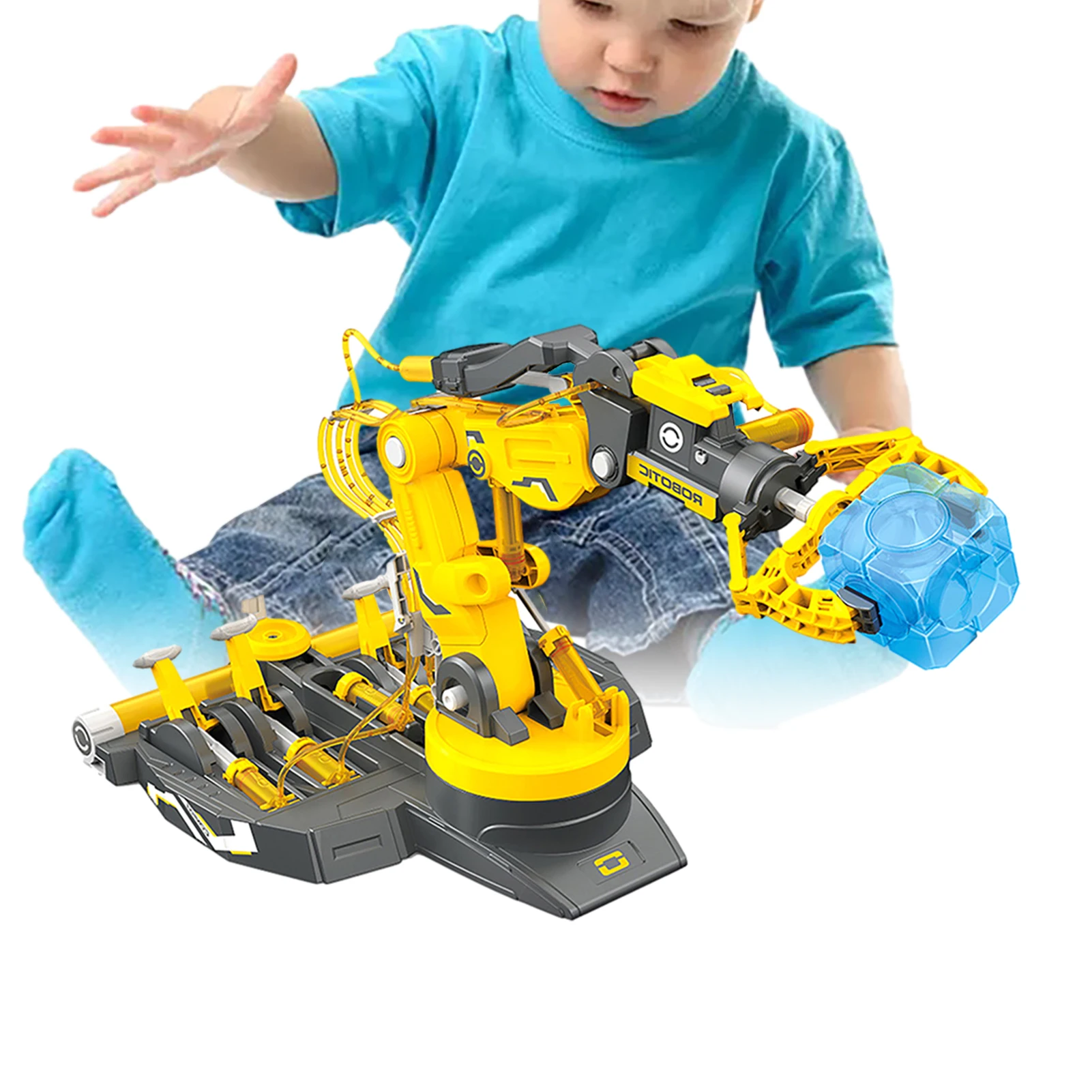 

Hydraulic Robot Mechanical Arm DIY Assembled Explore Kids Science Experiment Engineering Educational Toys Set For Children