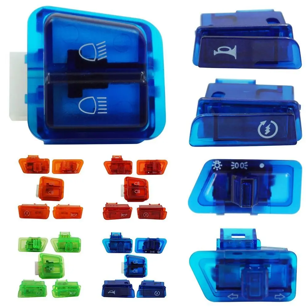 

5 шт. сигнал поворота, клаксон фары, диммер, переключатель, практичная кнопка стартера мотоцикла, высококачественные запчасти для мотоцикла, аксессуары