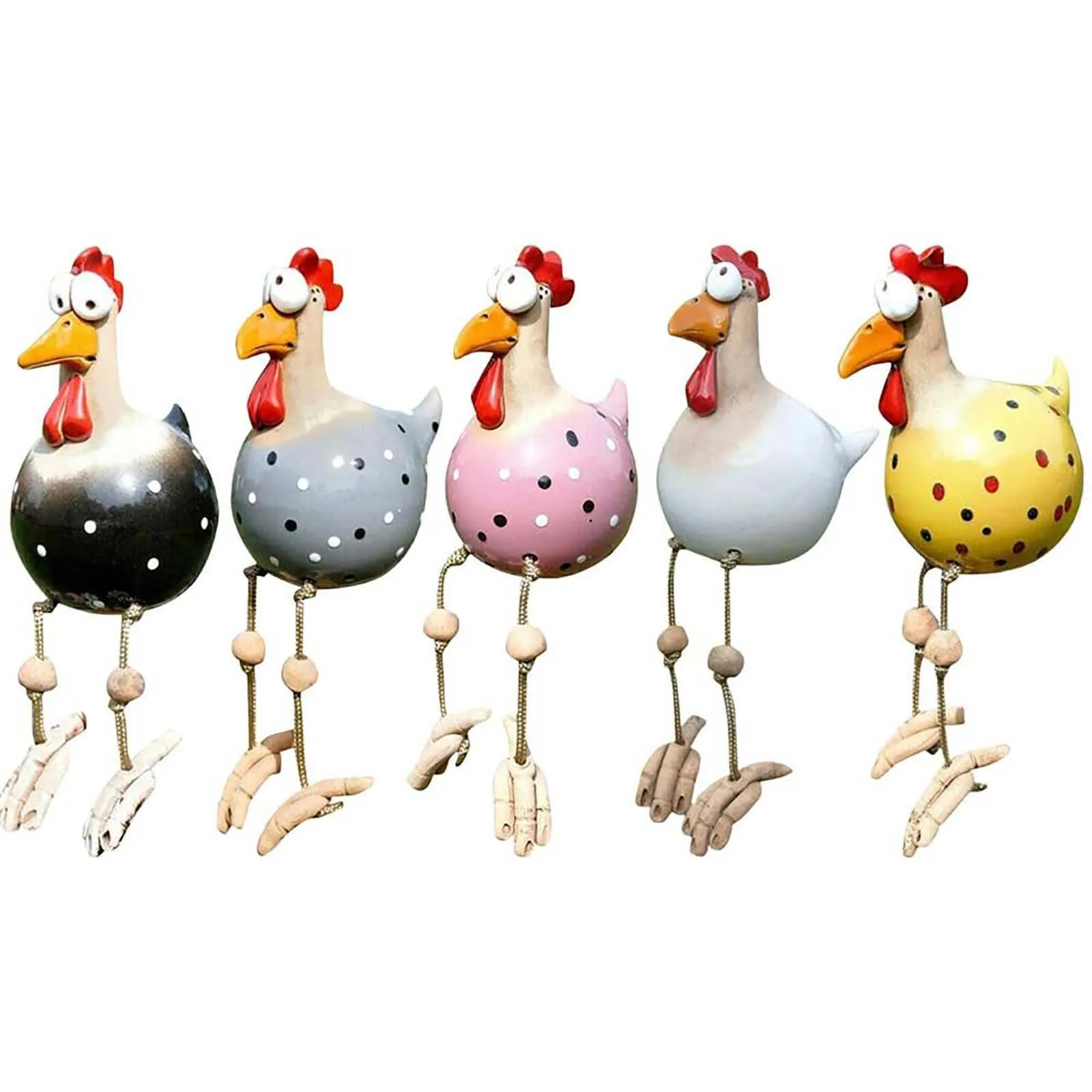 

Colorful Daze Resin Rooster Decoration Rooster Garden Statue Kitchen Decoration Indoor and Outdoor Animals Decorative Ornaments