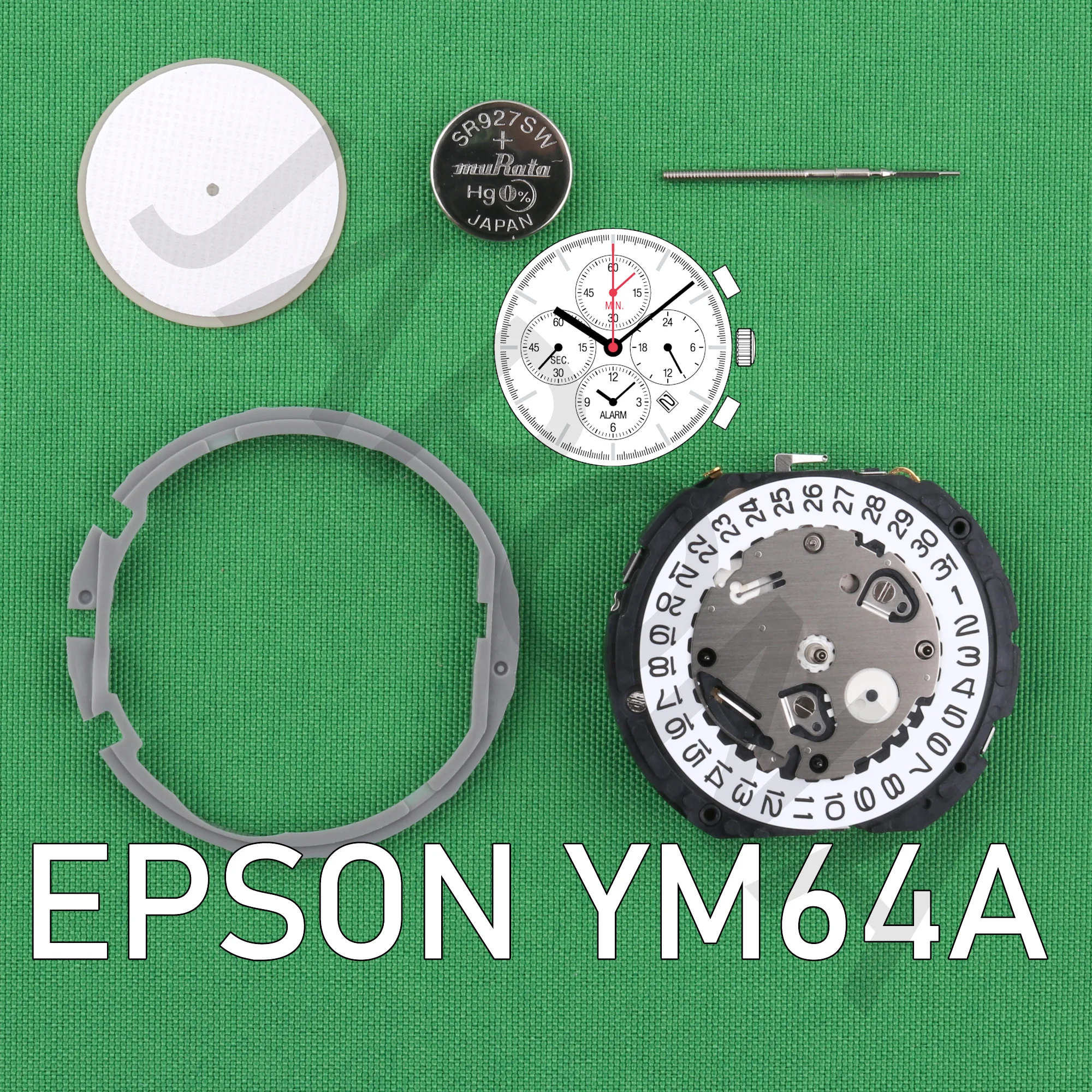 YM64 movement japan EPSON YM64A movement Center Chronograph YM64