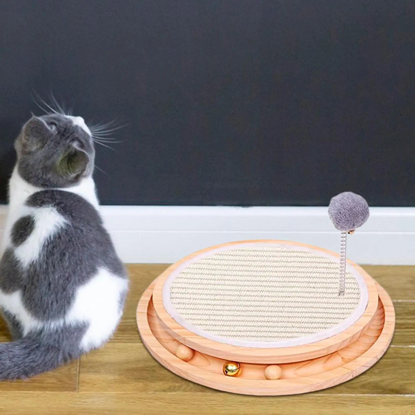 

Sisal Scratching Mat Couch Scratching Lounge Bed Cat Scratcher Board for Kitten Sleeping House Kitty Small Medium Large Cats