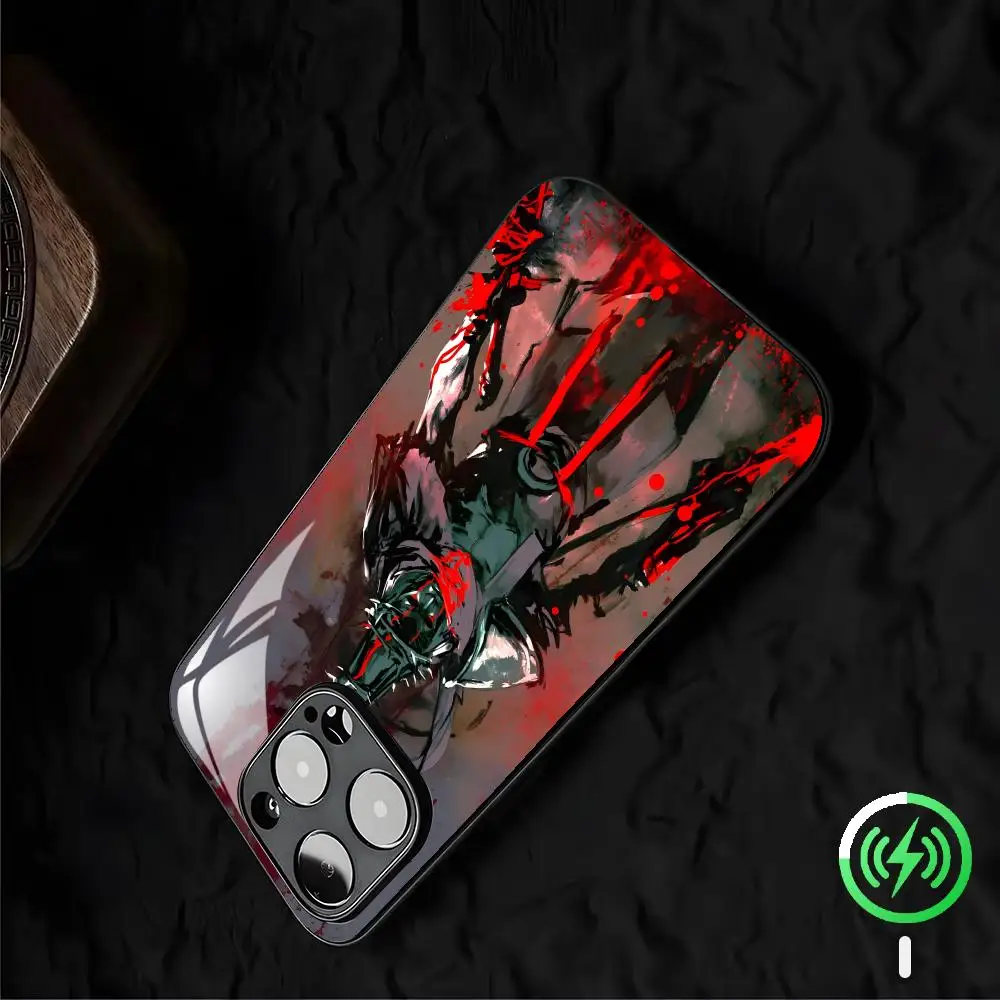 Фото Чехол для телефона в готическом стиле Action Gothic Dark Style Game Blasphemous для iPhone 17 16 15 14 13 12 11 X XR XS 8 Plus Mini Pro Max, стеклянный чехол №1