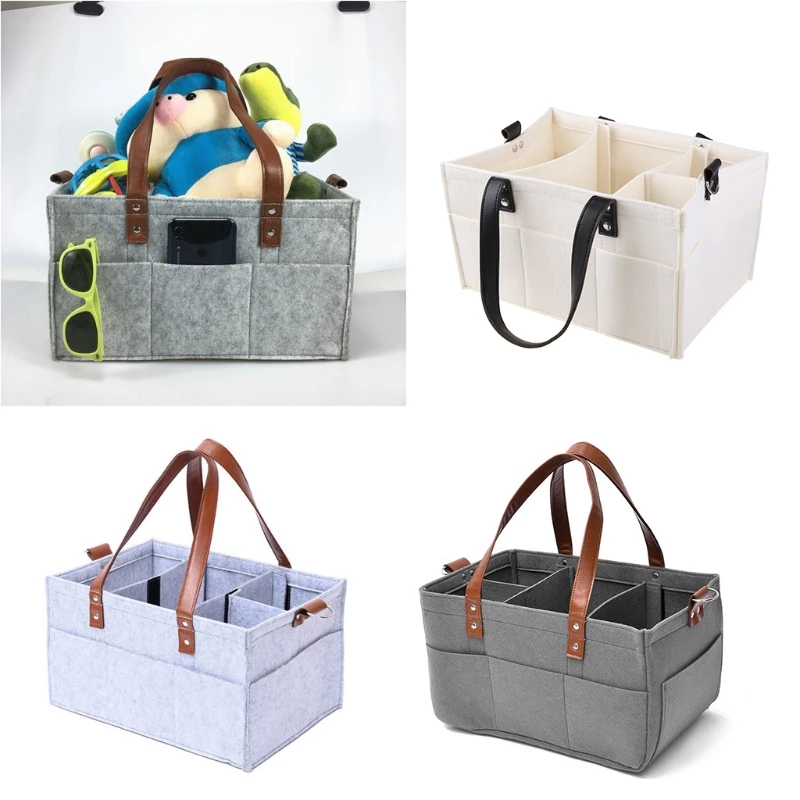 

Multi-functional Felt Diaper Bag for Stroller Storage Mommy Bags Mommy Newborn Toddler Baby Diaper Tote A2UB