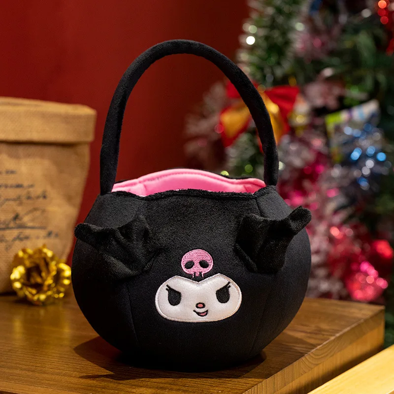 

Хэллоуин Sanrio My Melody Kuromi Милая мультяшная девушка Фотосумка смешная сумка с тыквой аниме периферийный детский праздничный подарок