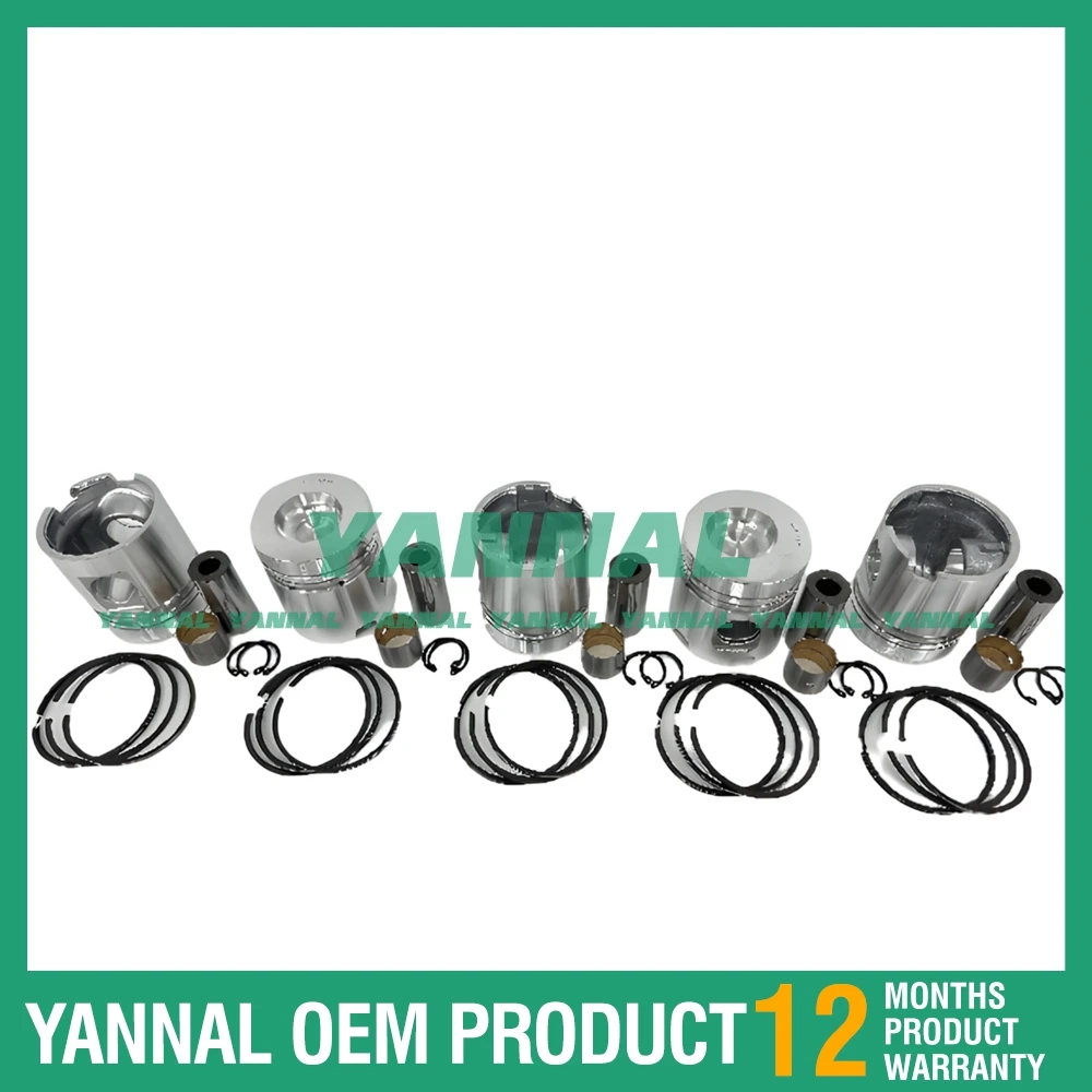Отличное качество 5 шт. F5L912 поршень с кольцами для деталей двигателя Deutz
