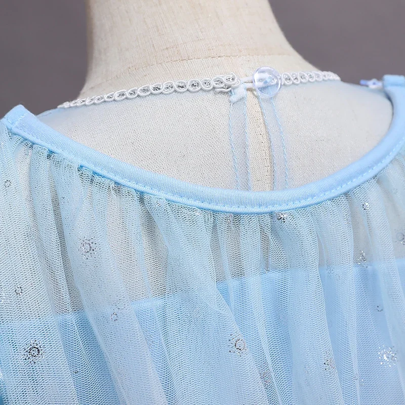 Костюм принцессы для девочек на Хэллоуин 2024 платья малышей платье косплея Эльзы