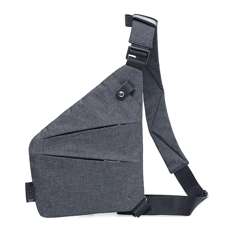 

Shoulder Bag Zipper Oxford Cloth Solid Color Anti-theft Multifunctional Cross-body Chest Bag Men's Sports Leisure Travel