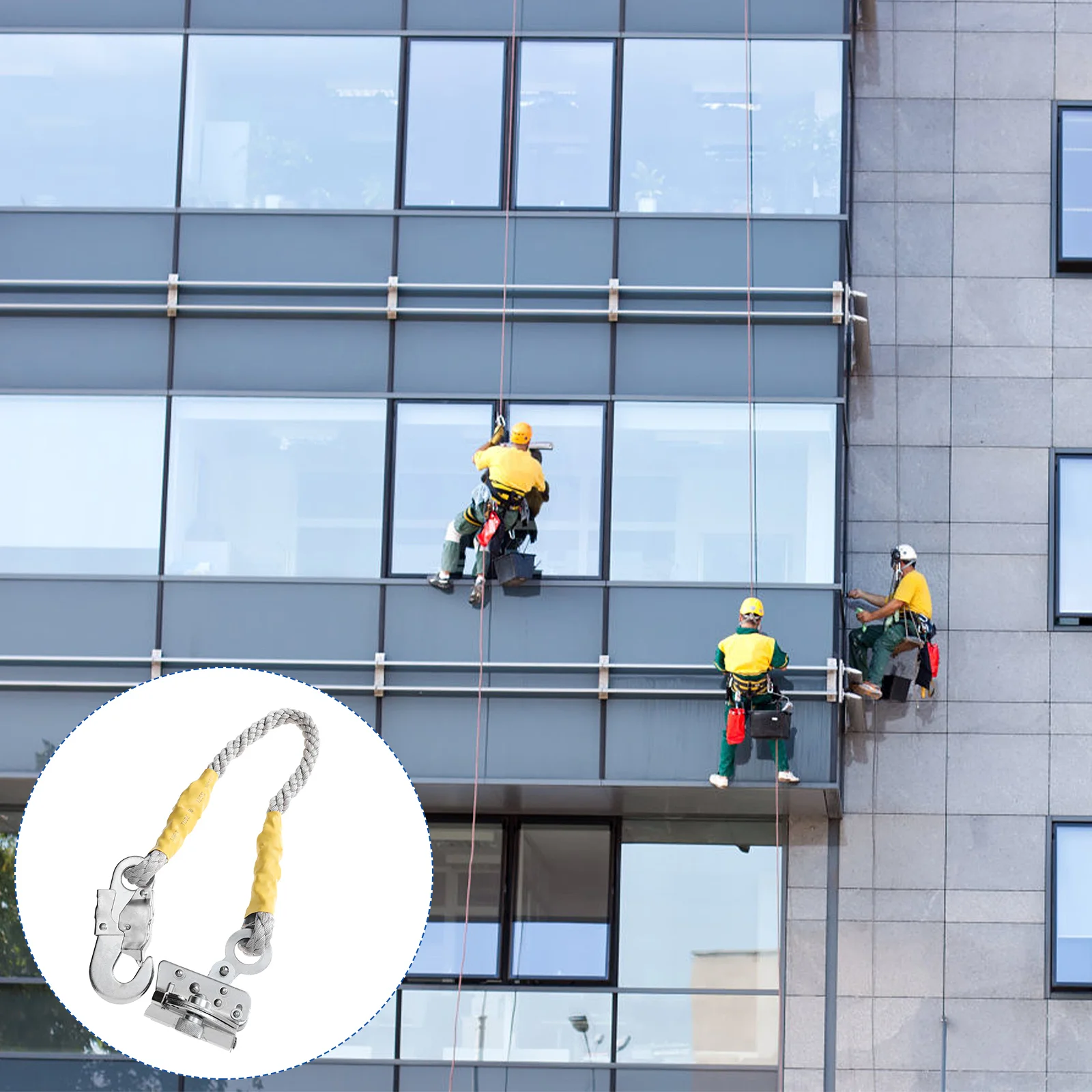 

Exterior Wall Cleaning Safety Rope Self-locking Device Climbing Slow-down Safety Lock