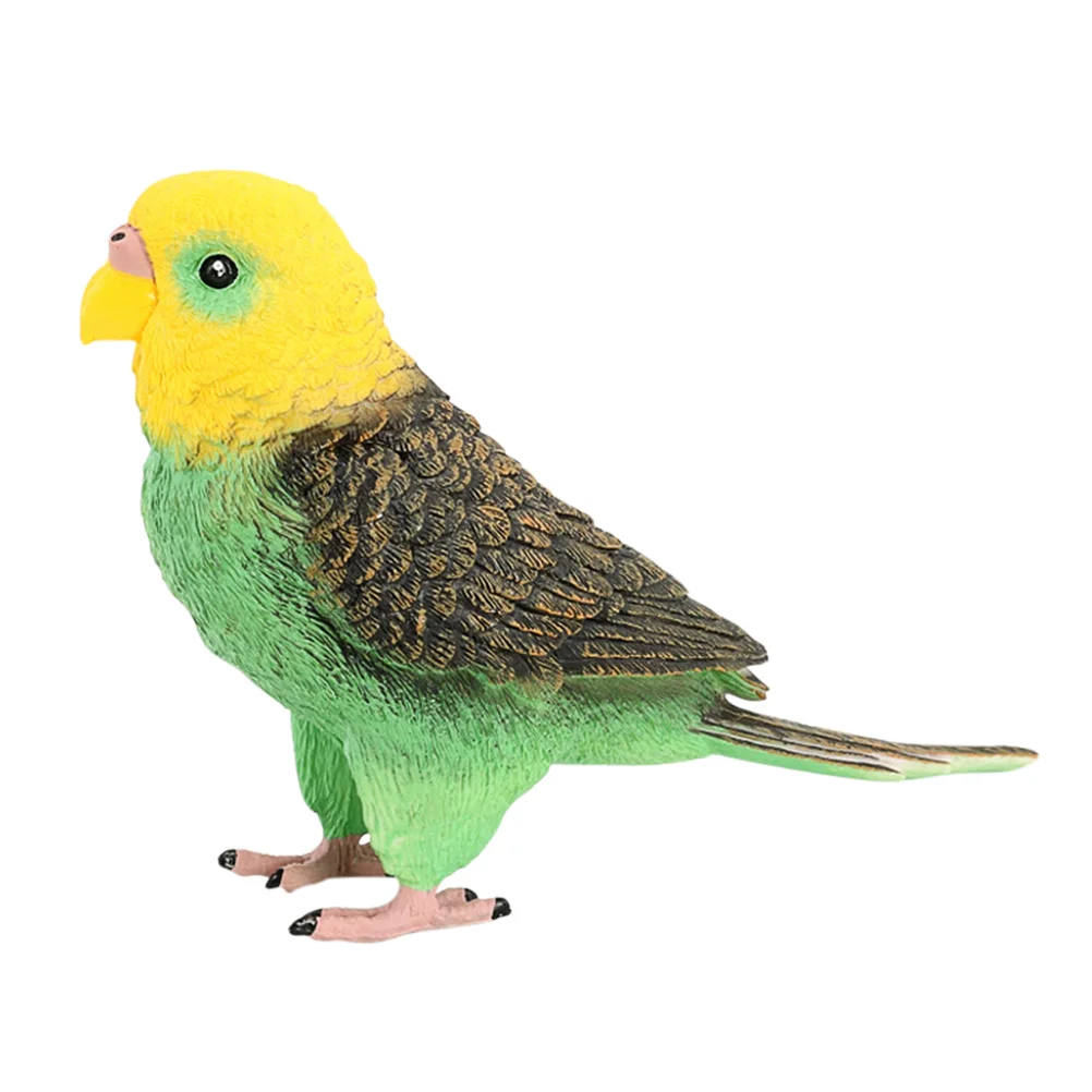 

Model Bird Garden Parrot Animal Statues Budgerigar Toy Decor Sculpture Simulation Decoration Ornament Figurines Figurine Kids