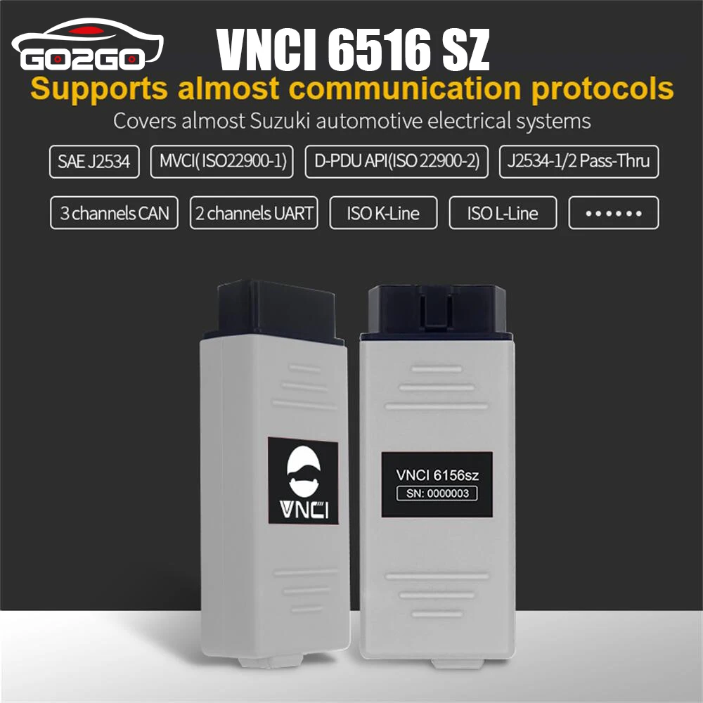 Автомобильный диагностический инструмент VNCI 6516SZ для Suzuki совместимый с драйвером
