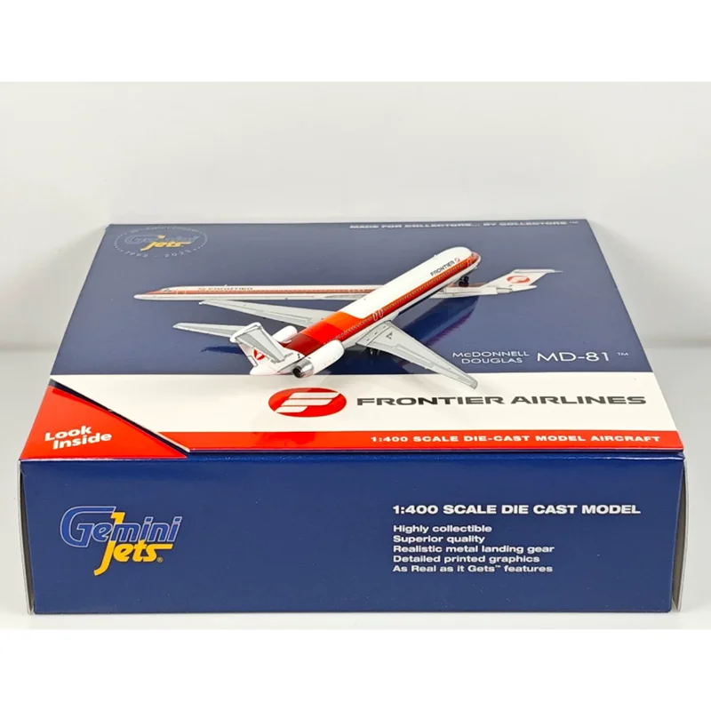 Фото Коллекционная модель самолета GeminiJets 1/400 Scale Border Air MD-80 N859HA из сплава, предмет декора №4