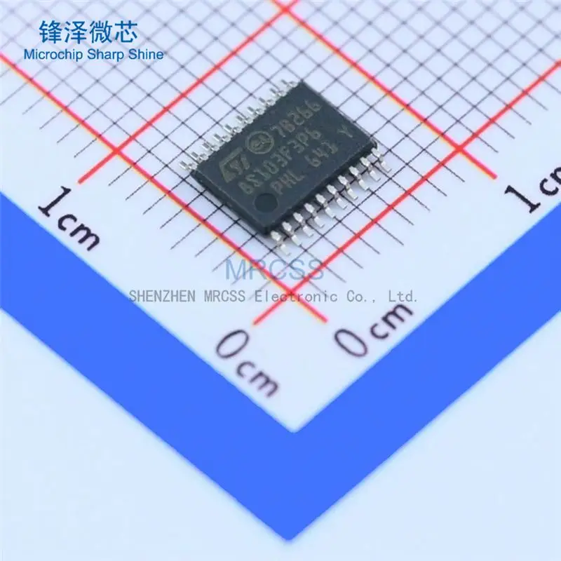 

MCU 8-bit STM8S STM8 CISC 8KB Flash 3.3V/5V 20-Pin TSSOP T/R - Tape and Reel STM8S103F3P6TR