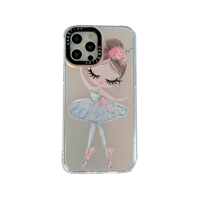 

CASETIFY Ballet Girl Laser IPhone Case For iPhone 13 12 11 14 Pro Xs Max Xr X 14 Pro Max Shockproof Hard PC Laser Cover F0405