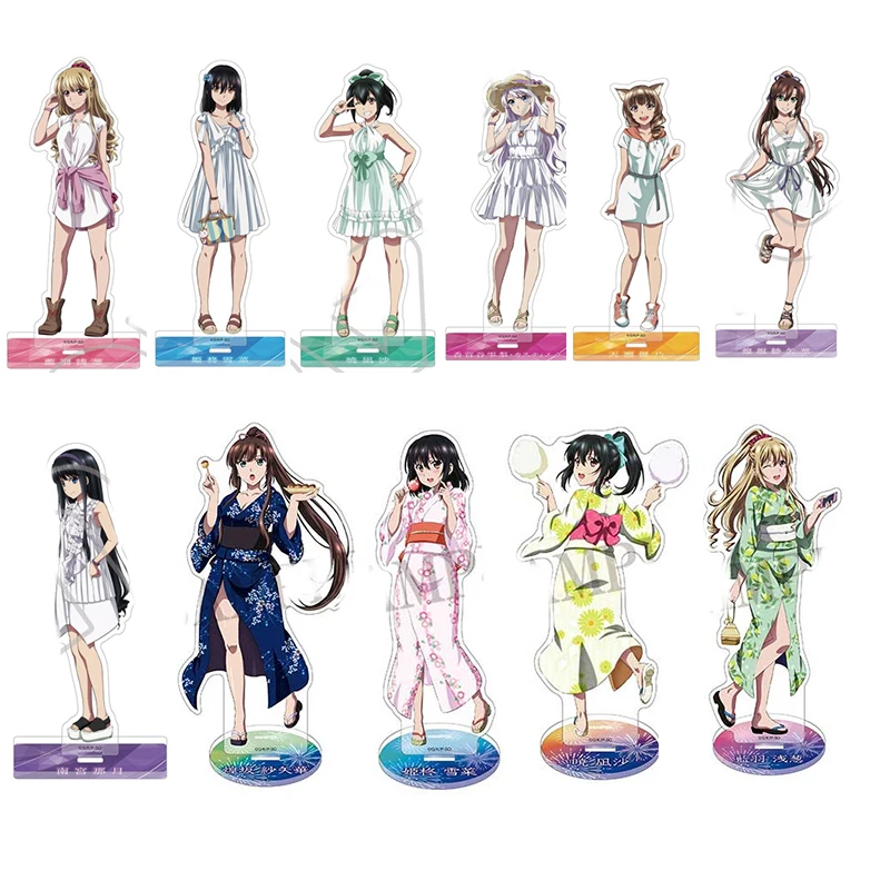 

Anime STRIKE THE BLOOD Himeragi Yukina Cyber Empress Acrylic Kimono Series Figure Stand Model Keychain Pendant Noe Arushivisuto