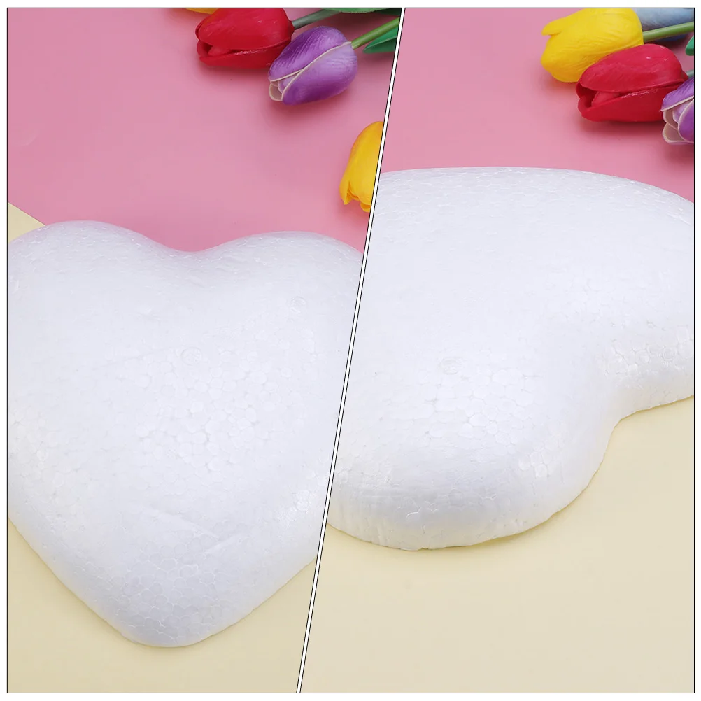 Пустые наклейки из пены в форме сердца белое моделирование пенообразовательный