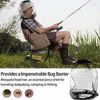 1pcs outdoor fishing cap anti mosquito insect hat fishing hat bug mesh head net face protector camping hats fishing cap