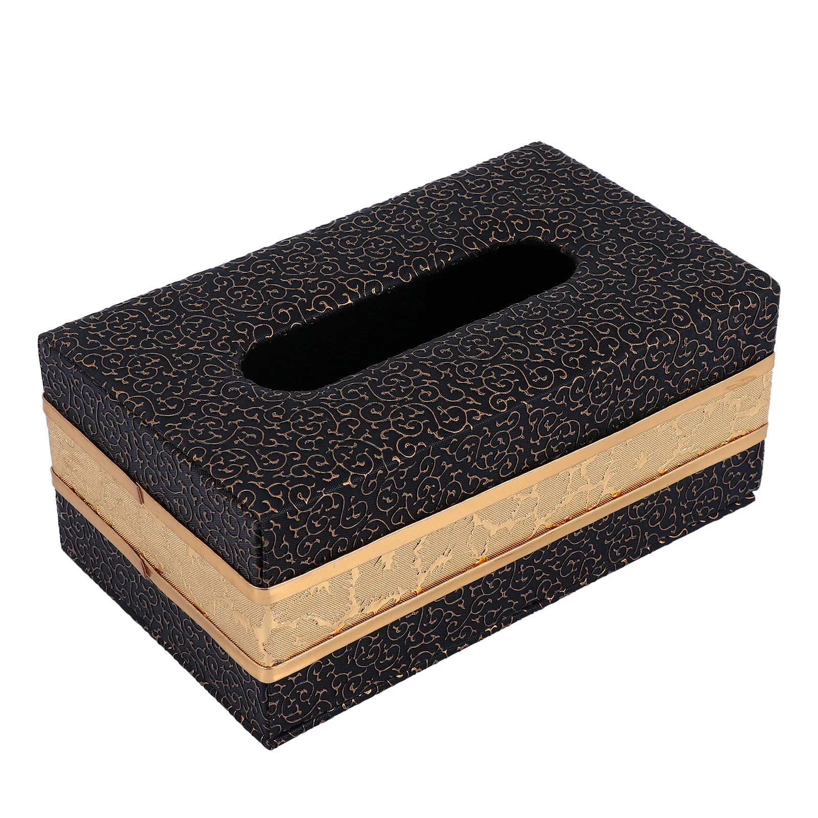 

1PC Tissue Box Tissue Box Cover Rectangular Tissue Case for Home Napkin Storage Black Tissue Box Cover