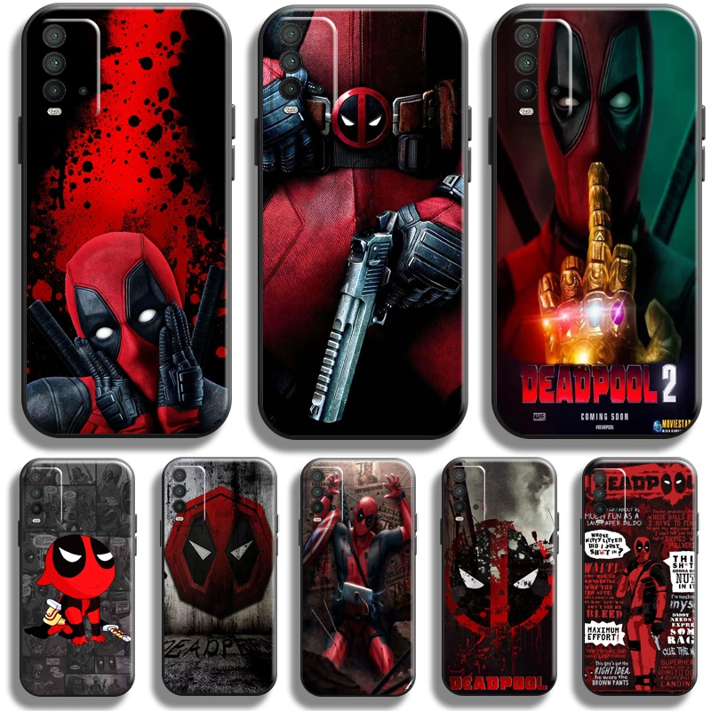 

Marvel Deadpool Case For Xiaomi Redmi Note 10 10S 10T 9 9S 9T 8 8T Pro For Redmi 10 9 9T 9A 9C 8 8A Phone Case Coque Carcasa