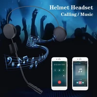 helmet headphone stereo sound effect noise reduction portable bluetooth compatible 5 0 motorcycle helmet intercom for motorbike