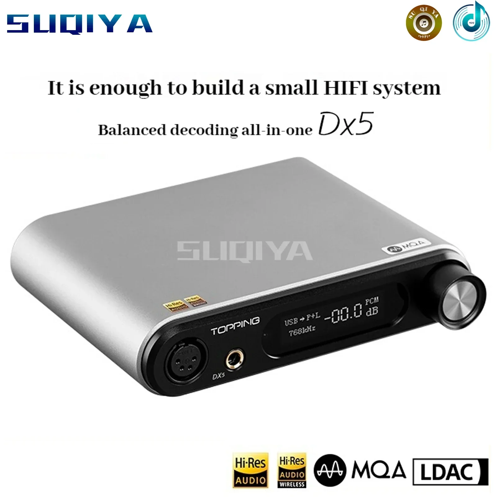 Фото SUQIYA-новый продукт TOPPING DX5 сбалансированный декодирующий усилитель для наушников, встроенная машина, двойной ES9068AS, ЦАП Bluetooth №1