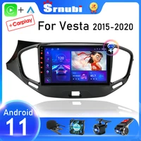 srnubi android 11 car radio for lada vesta cross sport 2015 2019 multimedia player 2 din carplay stereo gps map dvd head unit