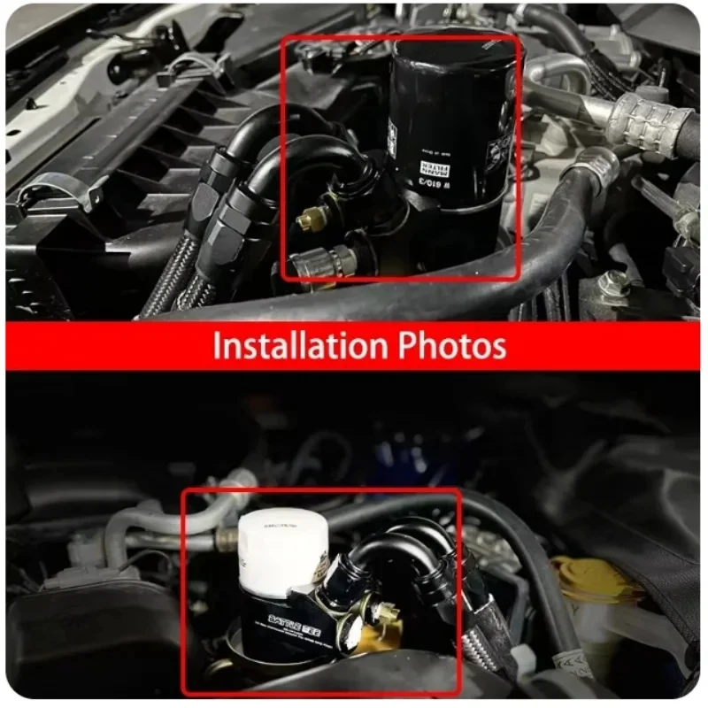 Универсальный маслоохладитель двигателя с повышением 45 градусов адаптер