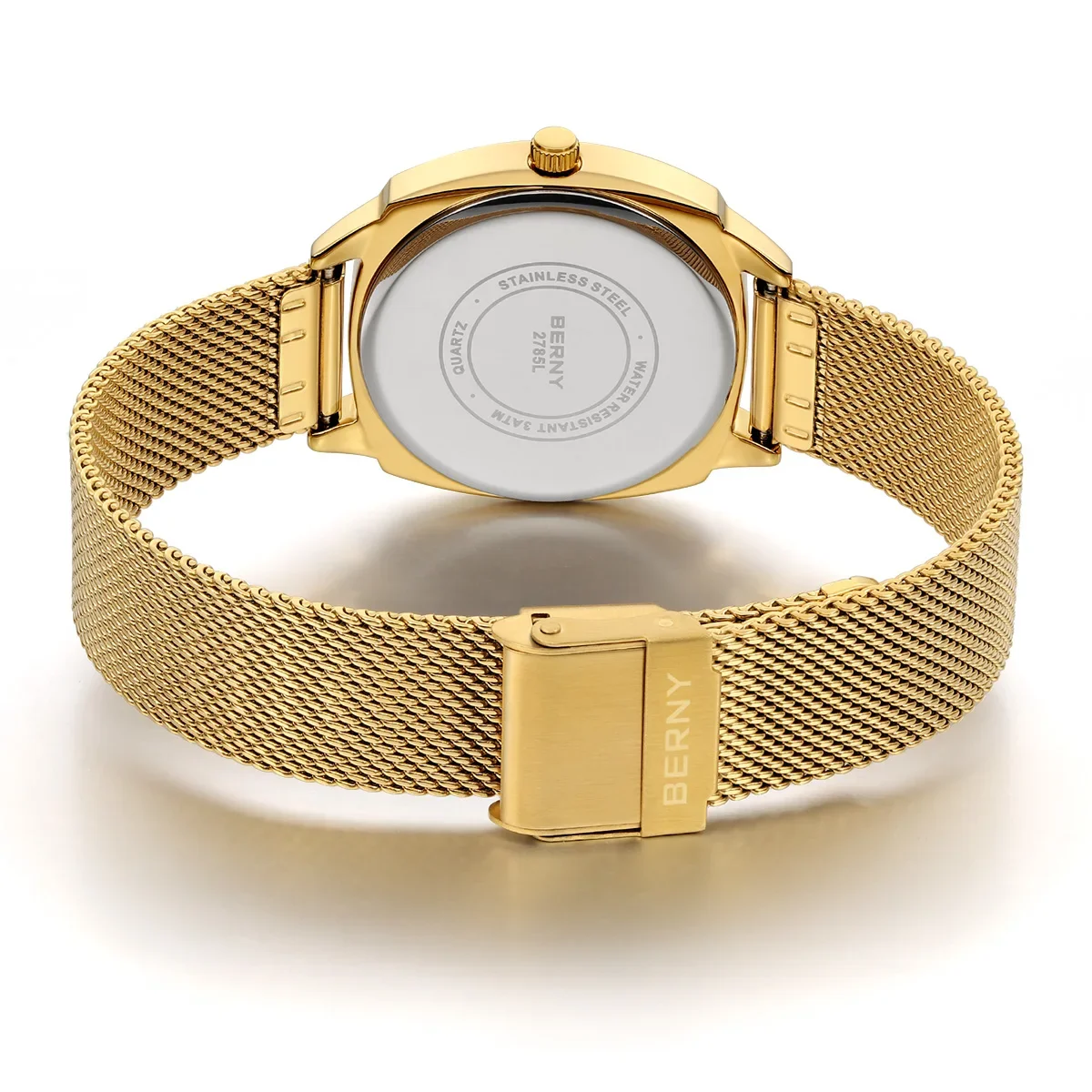 BERNY железнодорожные часы для женщин кварцевые женские простые универсальные