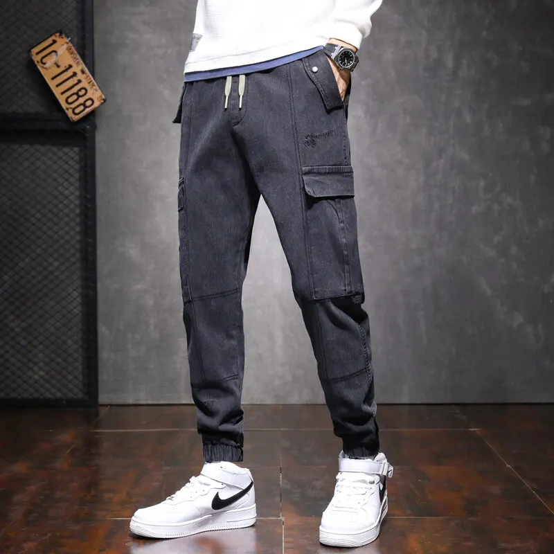 Jeans Fashion Casual Working Pants plus Size Harem Casual Jogger Pants Four Seasons Trousers Micro Stretch Pants