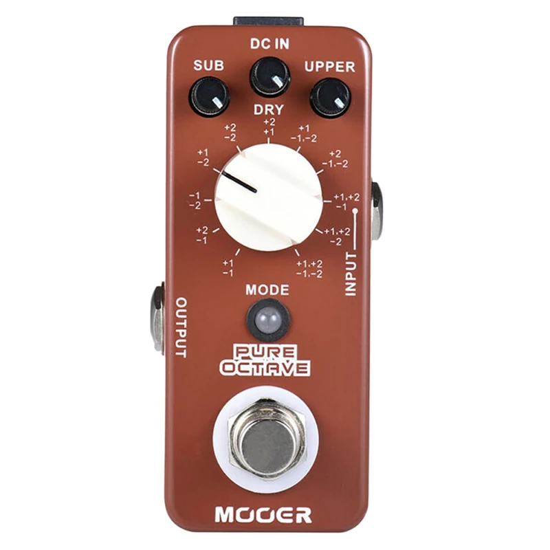 MOOER Moc1 Pure Octave Guitar Effect Pedal For Electric Guitar Accessories Polyphonic Octave Effect Pedal 11 Octave Modes