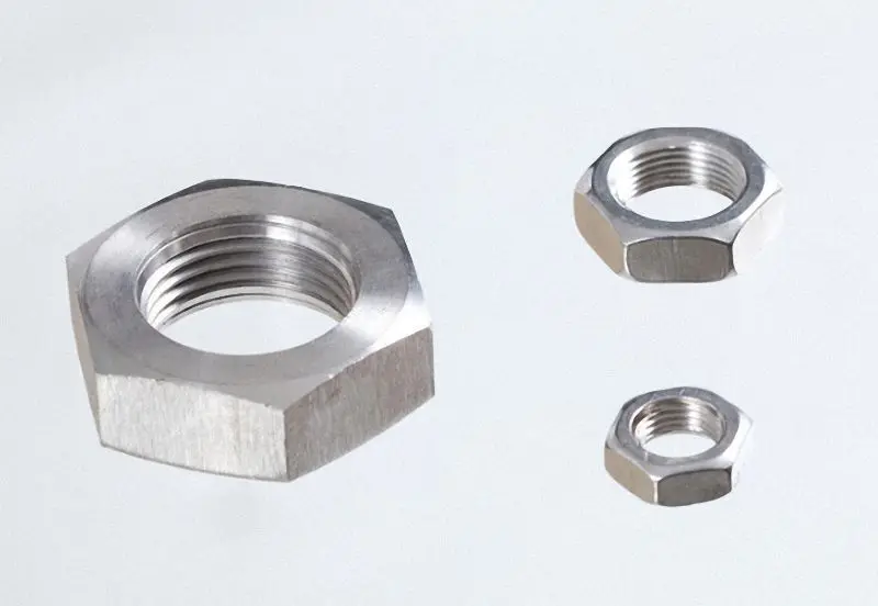 

304 Stainless Steel Select Size M25 - M52 Thin Hex Nuts Right Hand Fine Thread