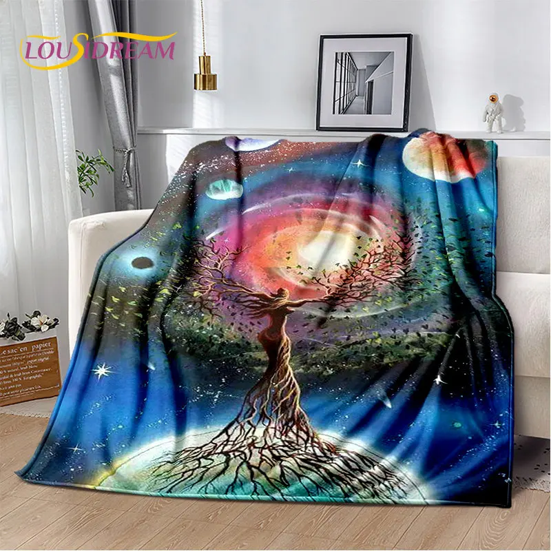 

LOUSIDREAM Плюшевое одеяло Мандала чакр