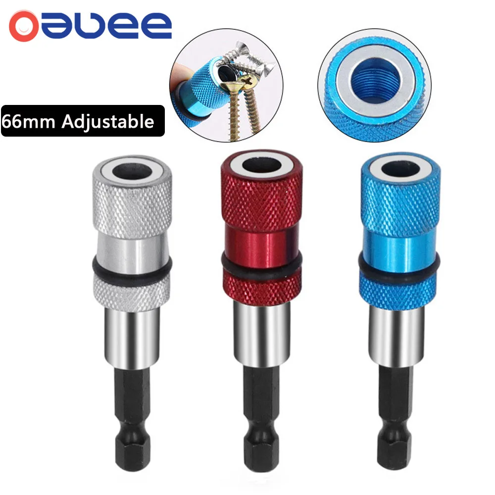 Oauee Adjustable Screw Depth Magnetic Screwdriver Bit Holder 1/4 Inch Mini Hex Driver with PH2 Bit for Electric Screwdriver Kit
