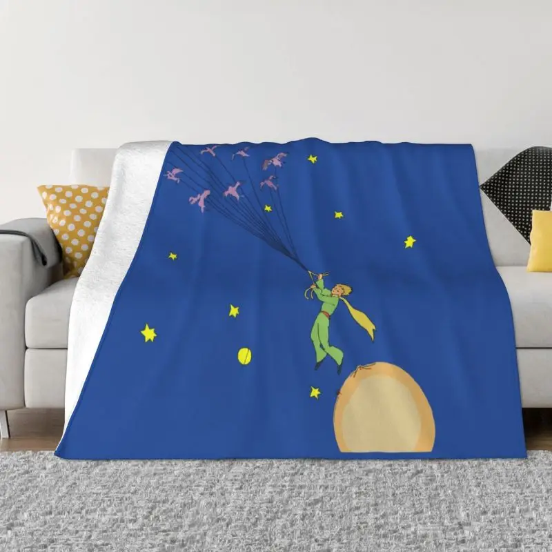 

The Little Prince Birds And Stars Blanket Warm Fleece Soft Flannel Le Petit Prince Throw Blankets for Bed Couch Outdoor Spring