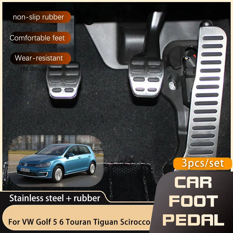 

Car Foot Pedals For Volkswagen VW Golf 5 6 MK5 MK6 Tiguan Touran Scirocco Skoda Octavia Superb Accelerator Brake Non-slip Pedal