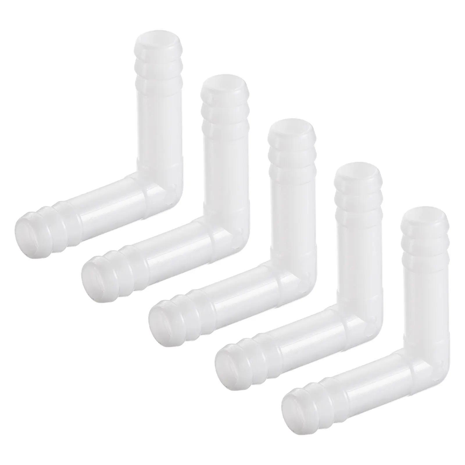 

Uxcell Barb Hose Fitting, 9.3mm Barbed Dia. Plastic Elbow Coupler Quick Connector Adapter, Pack of 5