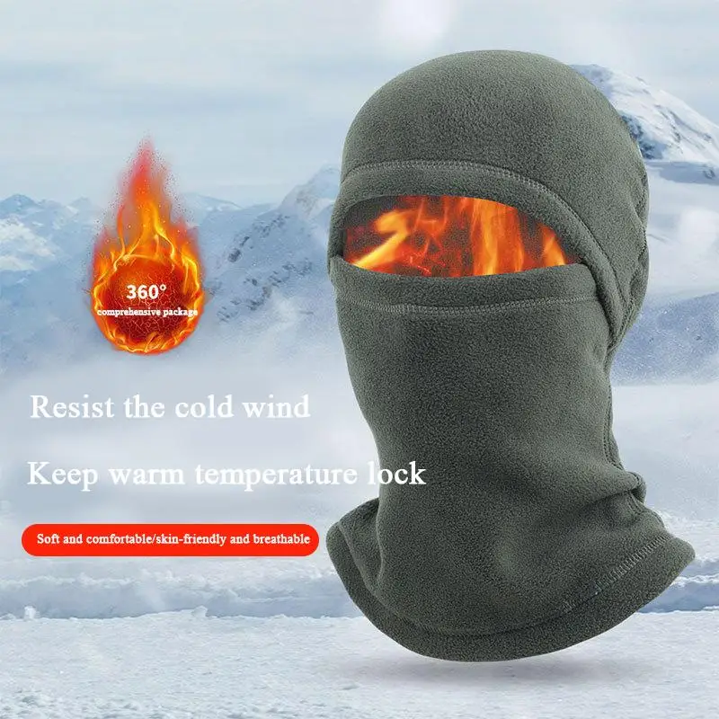 

Winter Fleece Beanies Hats Tactical Warm Face Mask Neck Warmer Outdoor Sport Cycling Ski Scarf Unisex Hooded Hat New Arrivals