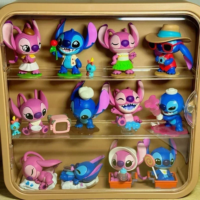 Disney Stitch Angel Play Dating Series слепая коробка Lucky Mystery Box Kawaii аниме фигурка модель коллекция