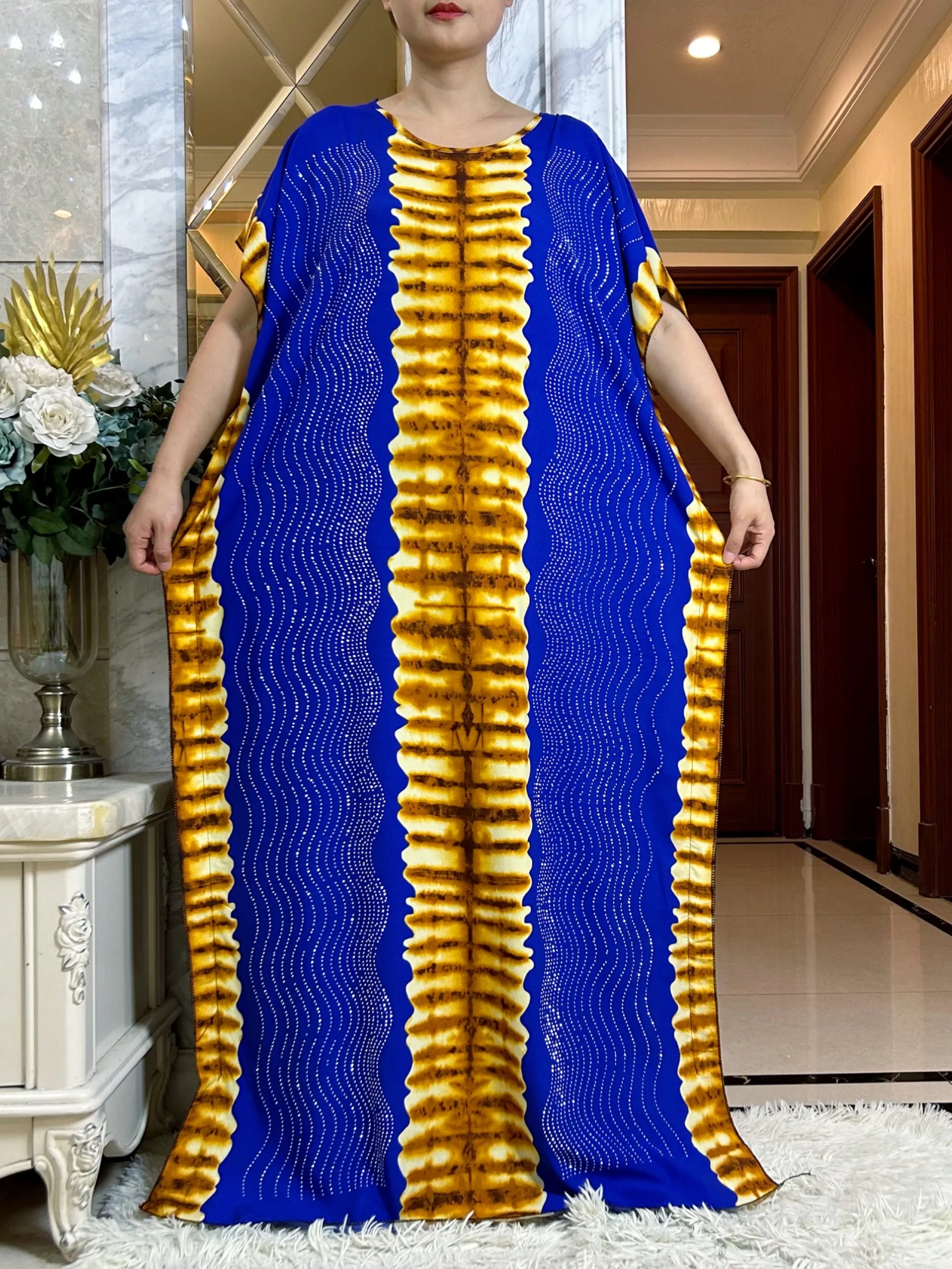 Новое мусульманское хлопковое платье в Дубае женское свободное макси с