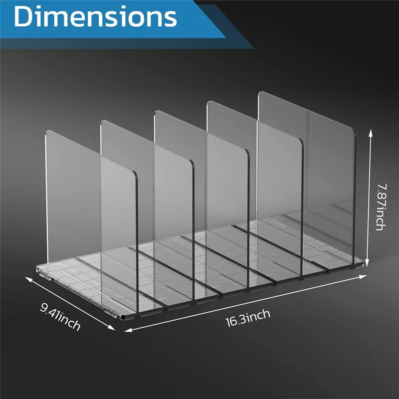 Органайзер для кошелька разделители полки шкафа регулируемая пластиковая